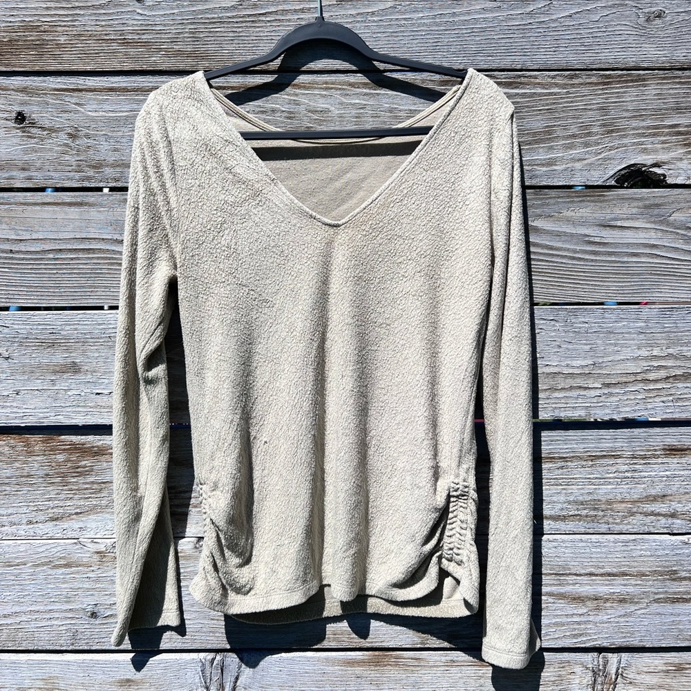 Reversible Light Green/Tan Sweater from Anthropologie